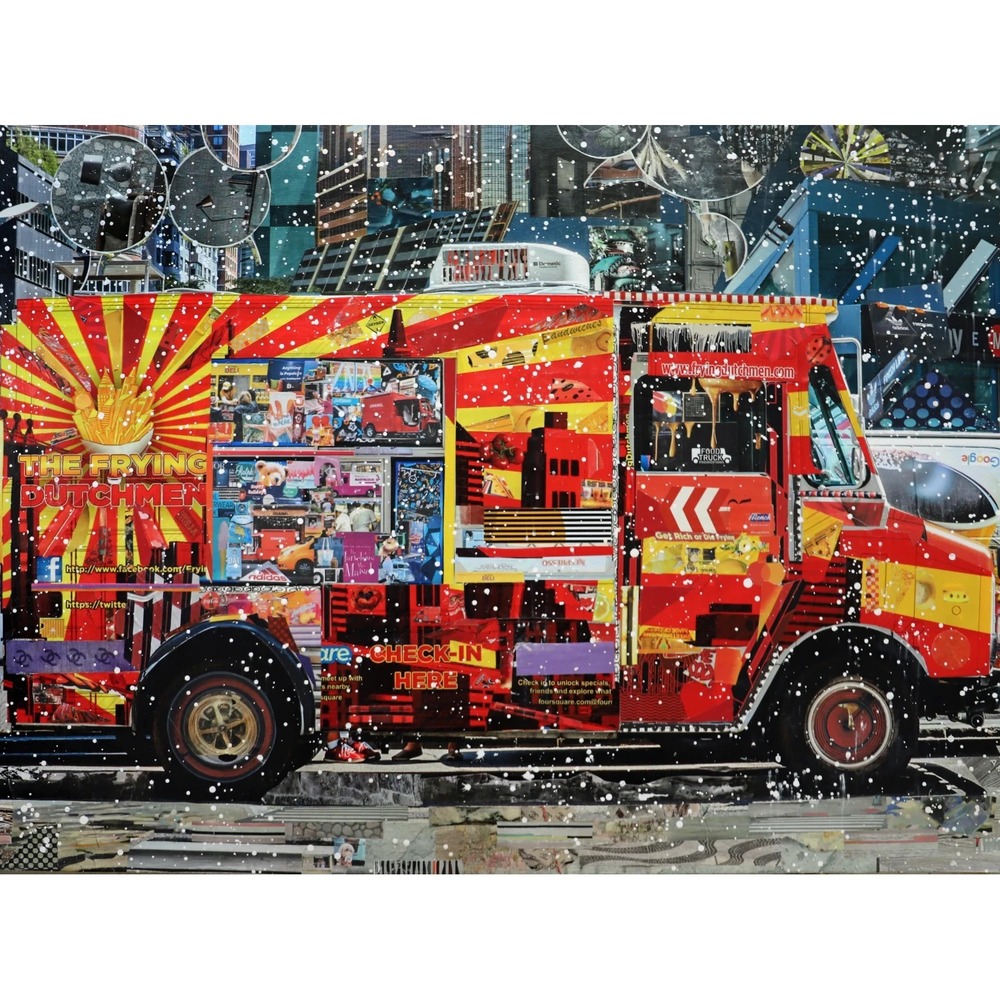 Jiggy Puzzle Food Truck Luck By Katy Hirschfeld 800 Piece Art Puzzle New, Sealed